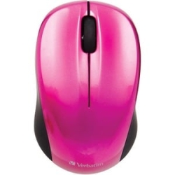 Verbatim Go Nano 97668 Mouse - Radio Frequency - USB - Optical - 3 Button(s) - Hot Pink - Wireless - 6 M - 2.40 GHz - 1600 Dpi - Scroll Wheel 49043
