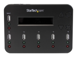 Startech 1 To 5 USB Flash Drive Duplicator, 2MODE, No Host, LCD Display, USB2.0, 2YR USBDUP15