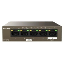 Ip-Com (G1105PD) 5-port Gigabit Pd Switch With 4-port PoE Out, 6kV Lightning Protection G1105PD