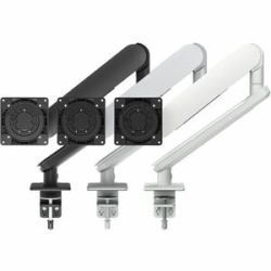 Aw-Ora-F-W Ora With F-clamp - Monitors To 8kg (17.6lb) And 35" Curved Or Flat - Complete Arm With Fixing - White AW-ORA-F-W
