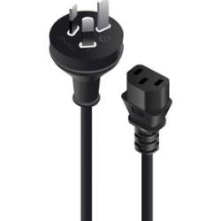 Alogic 0.5M Aus 3 Pin Mains Plug To Iec C13 Male To Female MF-3PC13-0.5