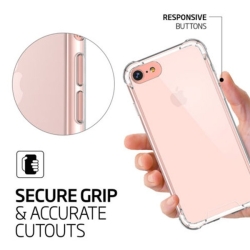 IPhone 7 Shockproof Slim Soft Bumper Hard Back Case Cover Protector Clear Color MOBVMXIP7CLCASE