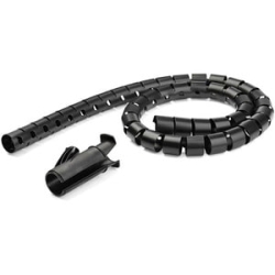 1.5m (4.9ft) Cable Management Sleeve - Spiral - 1.8" (45mm) Diameter - W/ Cable Loading Tool (CMSCOILED3) CMSCOILED3
