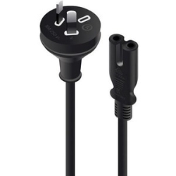 Alogic 2M Aus 2 Pin Mains Plug To Iec C7 Male To Female MF-AUS2PC7-02