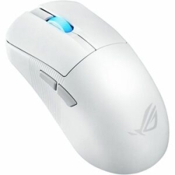 Rog Harpe Ace Mini Is An Ultralight 49-gram Semi-symmetrical 8K Hz Wireless Polling Rate Gaming Mouse With A Shape Approved By Pro Fps Players. Tri-Mode Connectivity, 42,000-dpi ROG Harpe ACE Mini White