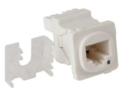 Australian Style CAT6 RJ45 Jack Universal Termination | 50 Pack White 010.004.0002U