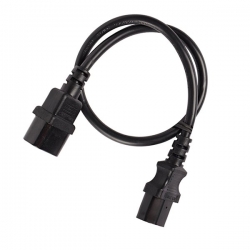 4cabling Iec Extension Cord 1m M-f: Black 011.180.1001