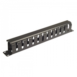 4cabling 1ru 19\ Metal Cable Management Rail 12 Slot" 002.008.0009