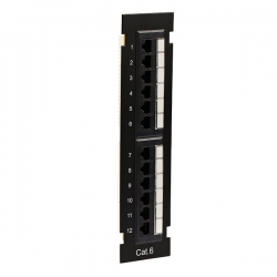 4cabling Cat 6 12 Port Wall Mount Patch Panel Universal Termination 006.002.6122