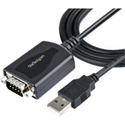 StarTech.com 3ft (1m) USB To Serial Cable With Com Port Retention, DB9 Male RS232 To USB Converter, USB To Serial Adapter, Prolific Ic - 1 X 9-pin Db-9 Rs-232 Serial - Male - 1 X 4-pin USB 2.0 Type A - Male 1P3FPC-USB-SERIAL