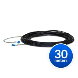 Ubiquiti Single-Mode Lightweight Fiber Cable, Lenth 30m, Outdoor Jacket, Kevlar Yarn For Added Tensile Strength, Weatherproof Tape, FC-SM-100