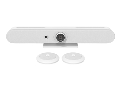 Logitech Rally Bar Mini All In One 4K Ultra Hd Video Bar,Builtin Spkr &Mic,White-2Yr Wty 960-001355