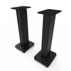 Kanto SX26 26" Tall Fillable Speaker Stands With Isolation Feet - Pair, Black KO-SX26