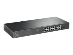 Tp-Link 16-Port Easy Smart Gigabit Switch, POE+(16), SFP(2), 250W, Metal Case, 5YR TL-SG1218MPE