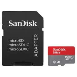 SanDisk Ultra MicroSDXC, Squac 1TB, A1, C10, U1, Uhs-I, 150MB/s R, 4x6, 10Y SDSQUAC-1T00-GN6MN