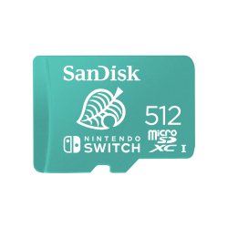 SanDisk 512GB Nintendo-Licensed MicroSD Card For Nintendo Switch Sdsqxao-512G-Gn3Zn FFCSAN512GTFSQXAO100