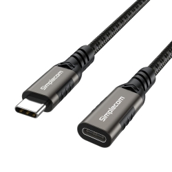 Simplecom CAU610 Usb-c Male To Female Extension Cable USB 3.2 Gen2 Pd 100W 20Gbps 1M CAU610