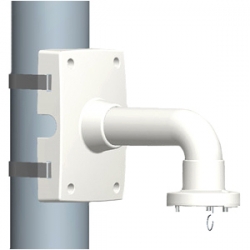 AXIS Pole Bracket for AXIS Q6032-E PTZ Dome Network Camera. Include steel pole straps. White. 5017-671