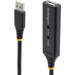 StarTech.com 35m USB 2.0 Active Extension Cable - M/F - Cable For Power Adapter, Wall Outlet - First End: 1 X USB 2.0 Type A - Male - Second End: 1 X USB 2.0 Type A - Female - 480 Mbit/s - Extension Cable - Shielding - Nickel Plated Connector - Black USB