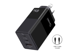 Oxhorn Nb-Pd65Ccab Pd GaN Charger 65W 3 Ports Black ACBOXHNBPD65CCAB