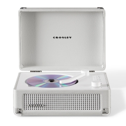 Crosley Cruiser Portable Retro Cd Player With Stereo Bluetooth Speakers, Fm Radio - White Sands CR3505A-WS