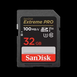 SanDisk Extreme Pro Sdhc, Sdxxo 32GB, U3, C10, V30, Uhs-I, 100MB/s R, 90MB/s W, 4x6, Lifetime Limited SDSDXXO-032G-GN4IN