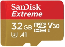 Sandisk Sdsqxaf-032G-Gn6Mn 32GB Micro Sdhc Extreme A1 V30, Uhs-I/ U3, 100MB/s ,No Sd Adapter SDSQXAF-032G-GN6MN