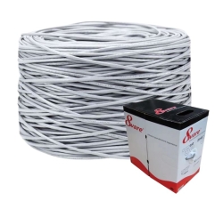 8ware CAT6 Utp Cable 305m Roll Grey Full Copper Utp Stranded Wire Ethernet LAN RJ45 Network 24AWG 2x4 Pair Pvc Jacket Indoor 1YR Wty CAT6-305