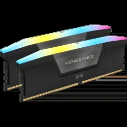 Corsair Vengeance Rgb DDR5, 5200MHz 32GB 2x16GB Dimm, Unbuffered, 40-40-40-77, Xmp 3.0, Black Heatspreader, Rgb LED, 1.25V CMH32GX5M2B5200C40