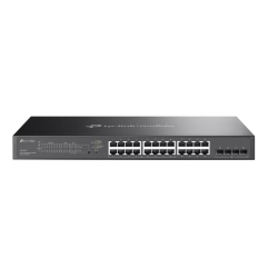 TP-Link SG2428LP Omada 28-Port Gigabit Smart Switch With 16-Port PoE+, 16× Gigabit 802.3af/at PoE+ Ports, 8× Gigabit Non-PoE RJ45 Ports And 4× Gigabit SG2428LP