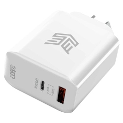 65W Gan Power Adapter (1 X USB-C/ 1 X USB-A) - White STM-931-381Z-01