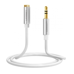 Ugreen 10778 3.5mm Male To 3.5mm Female Extension Cable 5m (White) ACBUGN10778