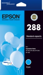 288 Std Capacity DURABrite Ultra Cyan Ink, Xp-240, Xp-340, Xp-344, Xp-440 C13T305292