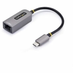 StarTech.com 2.5GbE USB-C To Ethernet Adapter, Nbase-T Nic, USB 3.0 Type-C 2.5/1G Multi Speed Network, USB 3.1 RJ45, Thunderbolt Compatible - 2.5GbE USB-C To Ethernet Adapter; Securely Connects To Networks Over CAT5e/RJ45/LAN; Nbase-T Nic; 10/100Mbps/1G/
