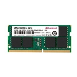 Transcend JetRAM RAM Module For Notebook - 32 Gb - DDR4-3200/Pc4-25600 DDR4 Sdram - 3200 MHz - CL22 - 1.20 V - Unbuffered - 260-pin - Sodimm - Lifetime Warranty JM3200HSE-32G