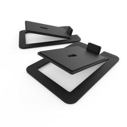 Kanto S6 Angled Desktop Speaker Stands For Large Speakers - Pair, Black KO-S6
