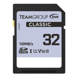 Team Group Classic 32GB Sdhc Uhs-I U1 V10 Memory Card TCSDHC32GIV1001