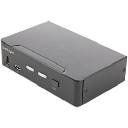StarTech.com Kvm Switchbox - Taa Compliant - 2 Computer(s) - 1 Local User(s) - 3840 X 2160 - 9 X USB - 3 X Hdmi - 1U - Desktop SV231HU34K6