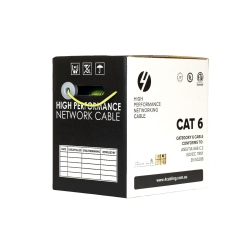 CAT6 Ethernet Cable Reel Box Utp LAN Cable W/ Solid Conductor | 305m Yellow SLD.C6UTP.YELLOW.R