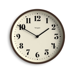 Newgate Number Four Theatre Wall Clock-Faux Dark Wood NG-NUMFOU240DFW