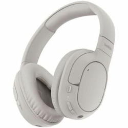 Belkin SoundForm Surround Wired/Wireless On-ear, Over-the-head, Over-the-ear Stereo Headset - Sand - Binaural - Ear-cup - 1000 Cm - Bluetooth - 121.9 Cm Cable - Mini-phone (3.5mm) AUD009FQSA