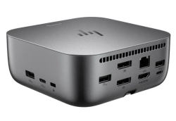 HP Dock G6 Thunderbolt 4 Docking Station - 100W Power Delivery 3xDisplays 2xDP 1xHDMI 3xUSB-A 2xUSB-C 1xTB4 2.5GbE RJ45 For HP Notebook Pc 9X472UT