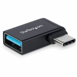 StarTech.com Right Angled USB-C To USB-A Adapter, USB 5Gbps, Compact USB-C Male To USB-A Female Adapter, Durable Metal Housing, M/F - Connect A USB-A Device To A USB-C Laptop; Slim Design Prevents The Obstruction Of Adjacent Ports; Durable Aluminum Alloy