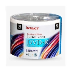 Intact Printable Dvd-R 16x White 50 Pcs BMDRIT16XDVDR50