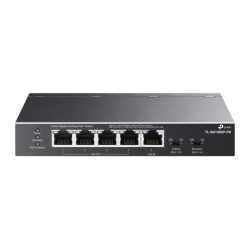 Tp-Link 5-Port Unmanaged Gigabit Switch, POE+(4), Poe++ In (1), 66W, Metal Case, 5YR TL-SG1005P-PD