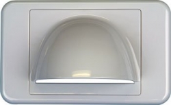 4cabling Bullnose Wall Plates White BNWP01