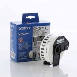 Brother White Paper Roll 12mm X 30.48. Dk-22214. For Use With Ql-500, Ql-550, Ql-650Td And Ql-1050 Printers DK-22214
