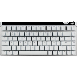 Rog Falchion Ace 75 He V2X Is A 75 Wired Analog Gaming Keyboard With Hot-Swappable Rog Hfx V2X Magnetic Switches White ROG Falchion ACE 75 HE V2X White
