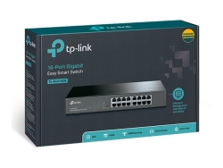 Tp-Link 16-Port Easy Smart Gigabit Switch, Metal Case, 5YR TL-SG1016DE