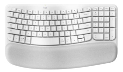 Wave Keys Wireless Ergonomic Keyboard - Off White 920-012282